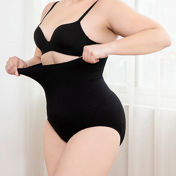 Close-up of the shaping brief's stretch fabric and high waist